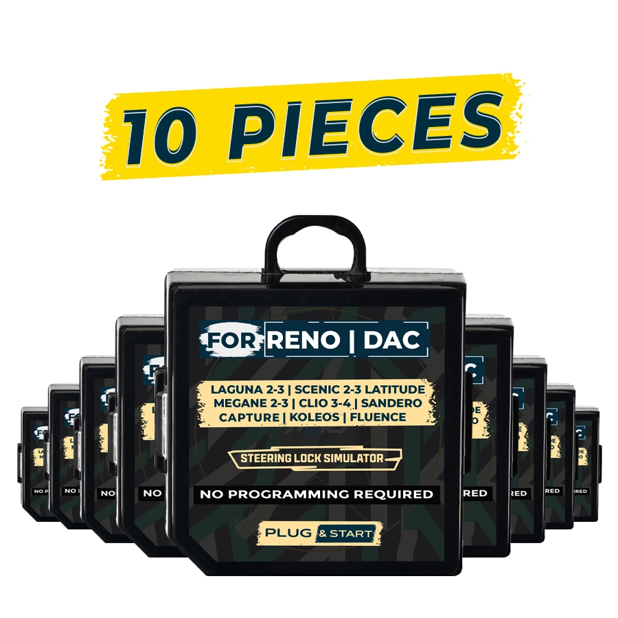 For Renault - Dacia Samsung Universal Steering Lock Emulator Simulator 10 Pieces