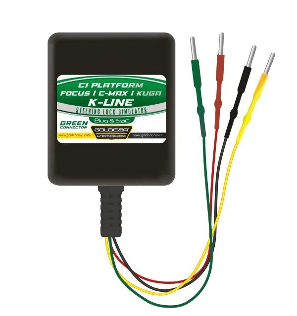 For Ford – Mondeo – Focus – C-Max – Kuga C1 Platform K-LINE Steering Lock Simulator Emulator ( WIRED CONNECTOR )